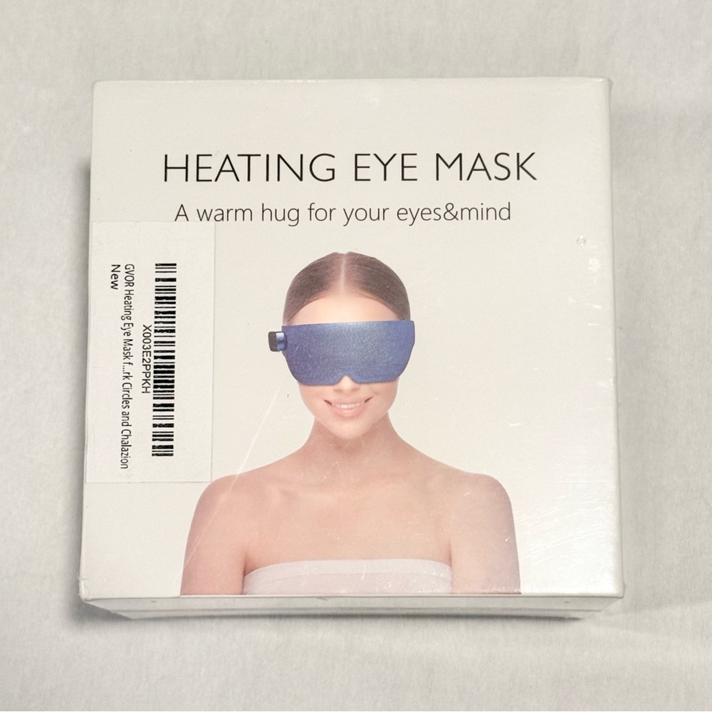 Heating Eye Mask For Sleep Rest Blue Cozy